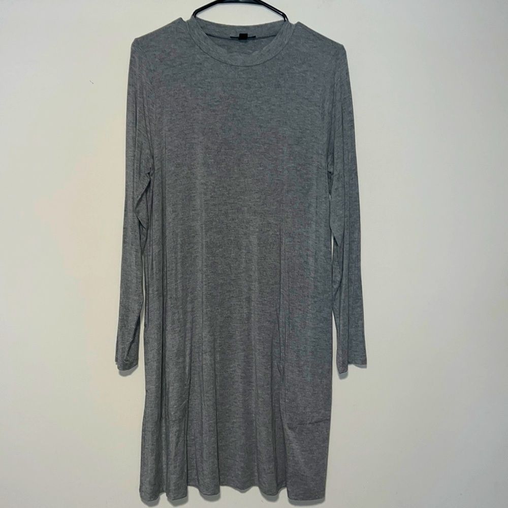 J. Crew - Long Sleeve Tee Dress w/ Pockets! - Size L - EUC